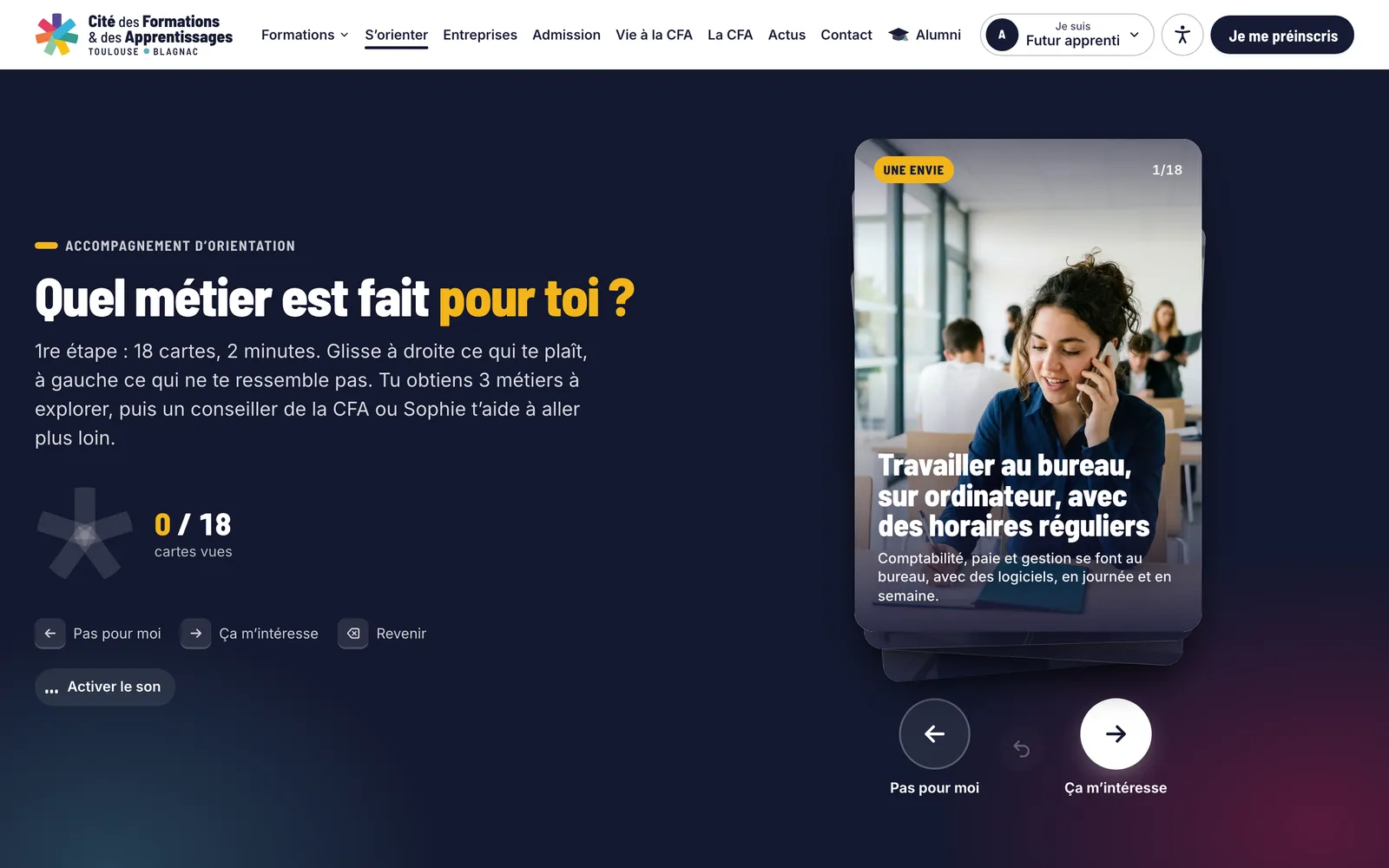 Parcours d’orientation du site de la CFA Blagnac