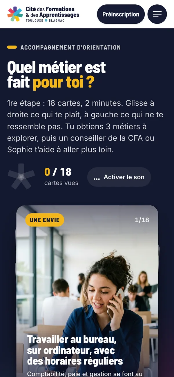 Le parcours d’orientation sur téléphone